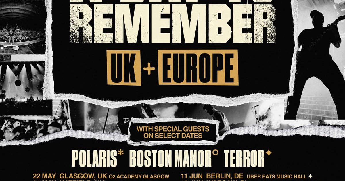 A Day To Remember Tour 2025: Termine & Tickets | MoreCore Live